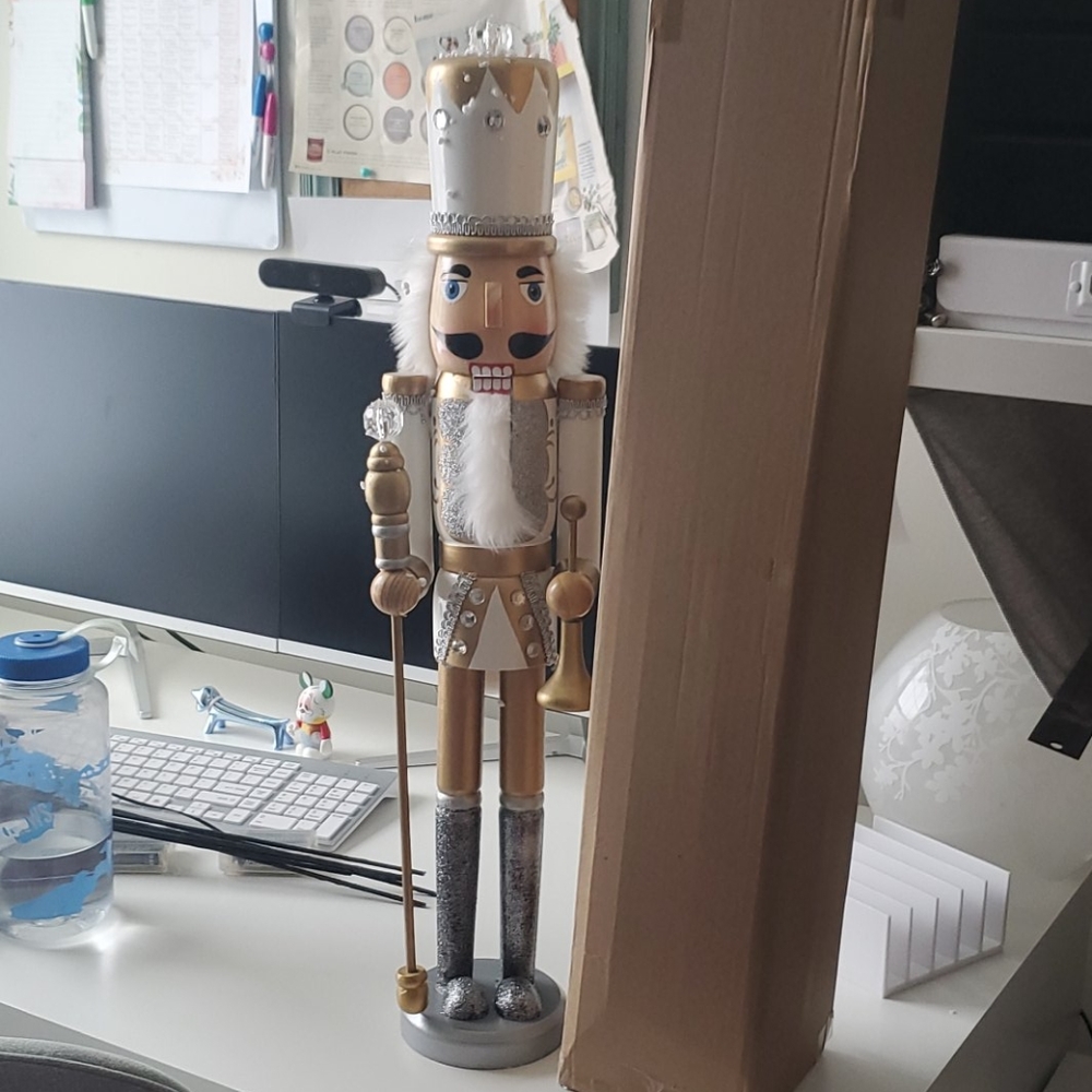 NWT Large 24" Glitter Nutcracker
